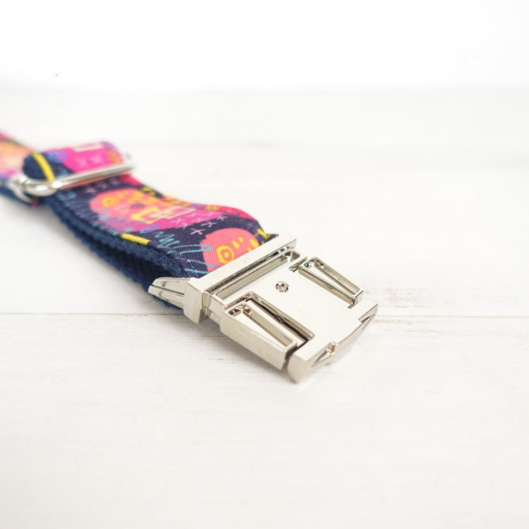 KFX-3420605 Alloy Buckle Traction Collar Made from Durable Polyester Material
