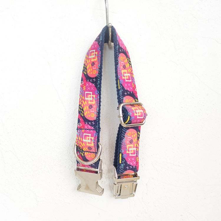KFX-3420605 Alloy Buckle Traction Collar Made from Durable Polyester Material