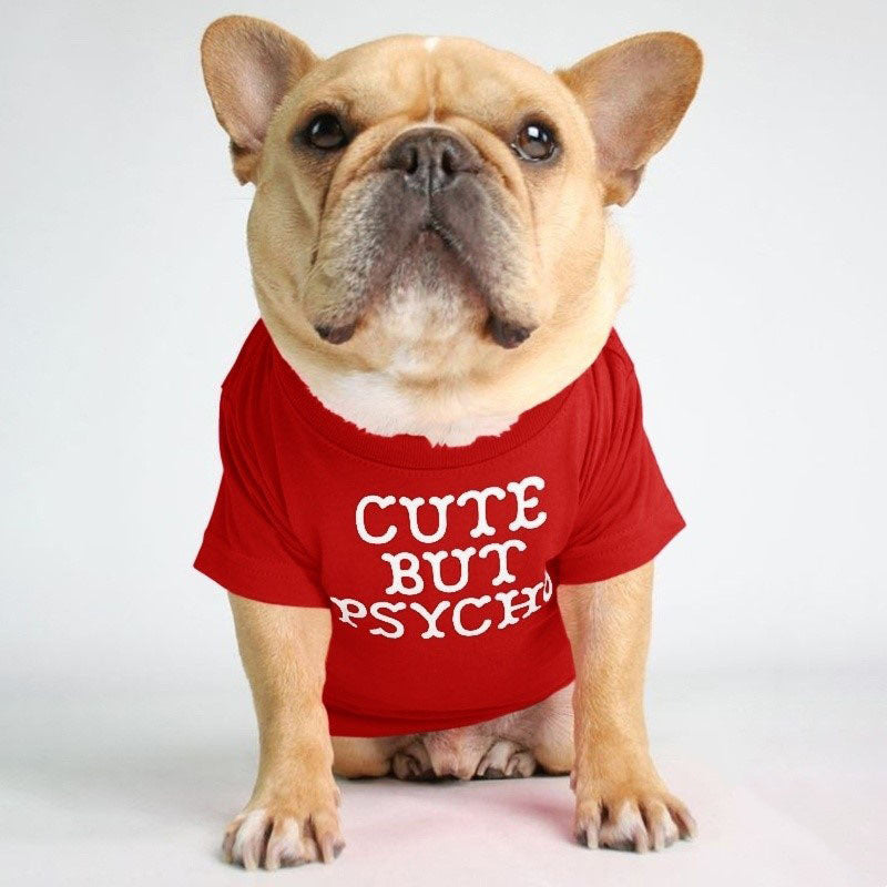 KFX-3422781 Fadou Fashionable Cotton Turtleneck Round Neck T-Shirt for Pets in Various Colors