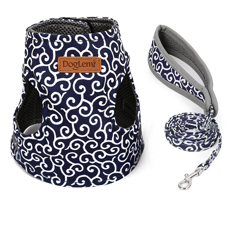 KFX-3423677 Japanese Style Cat Vest Harness with Adjustable Traction Rope & Durable Materials
