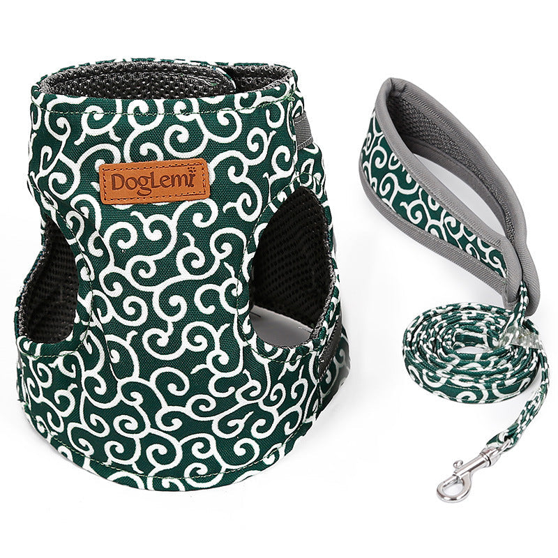 KFX-3423677 Japanese Style Cat Vest Harness with Adjustable Traction Rope & Durable Materials