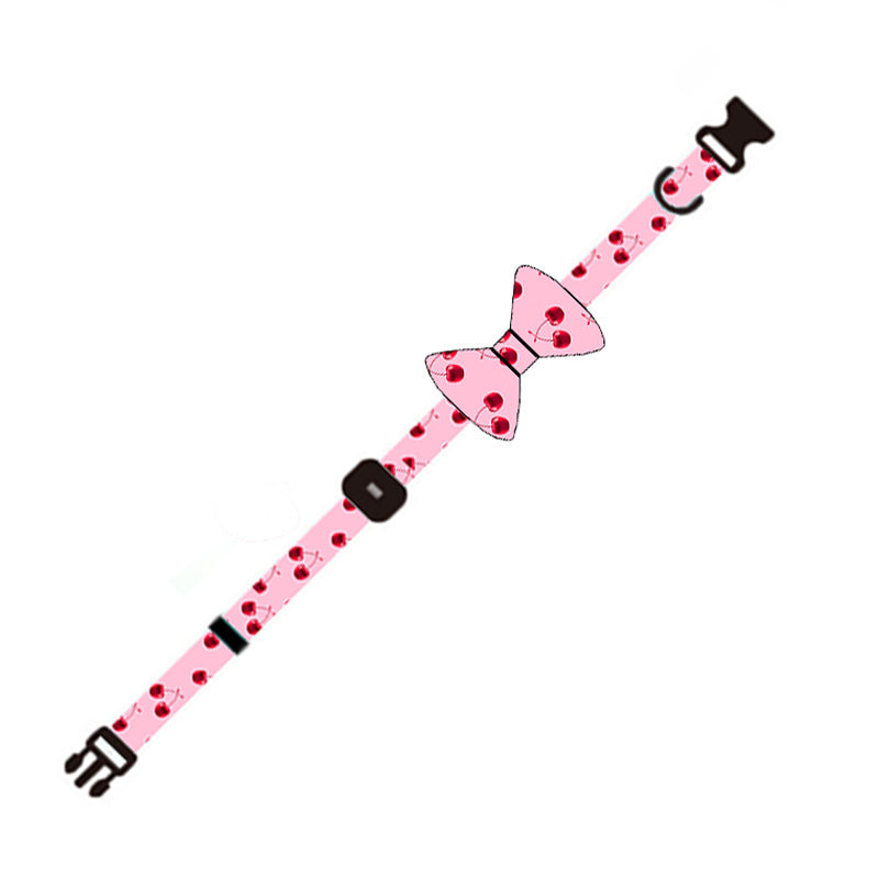 KFX-3425853 Pink Dog Leash Set with Chest Strap, Collar, Bowknot, and Accessories