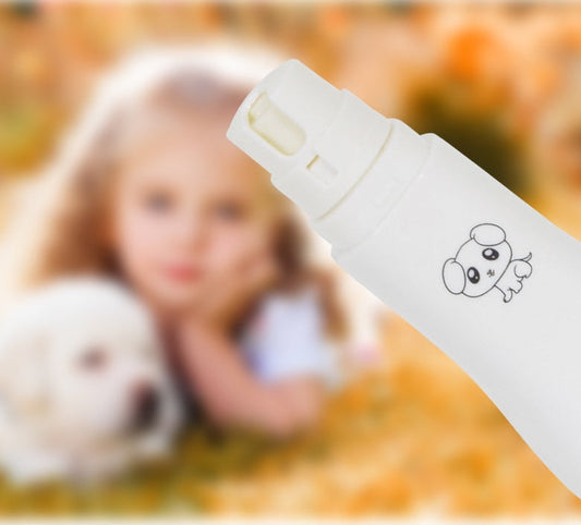 KFX-3428157 Electric Nail Polisher for Pets - 13.5cm Portable Grooming Tool for Dogs and Cats