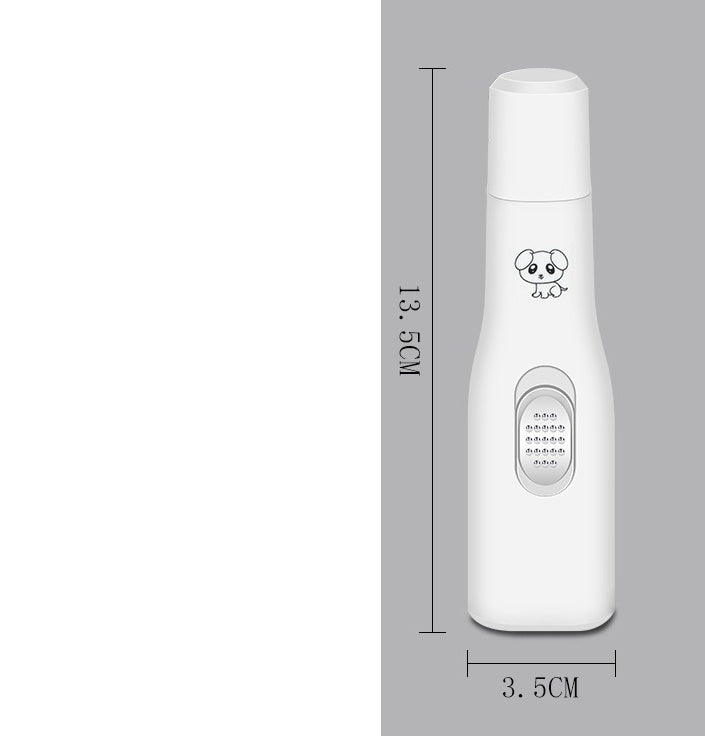 KFX-3428157 Electric Nail Polisher for Pets - 13.5cm Portable Grooming Tool for Dogs and Cats