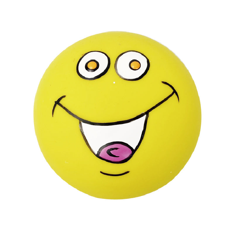 KFX-3430973 Colorful Round Latex Dog Toy with Sound - 6cm for Playtime Fun