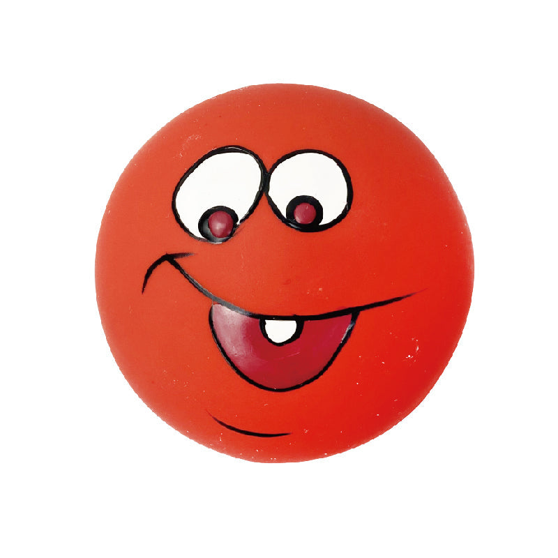 KFX-3430973 Colorful Round Latex Dog Toy with Sound - 6cm for Playtime Fun