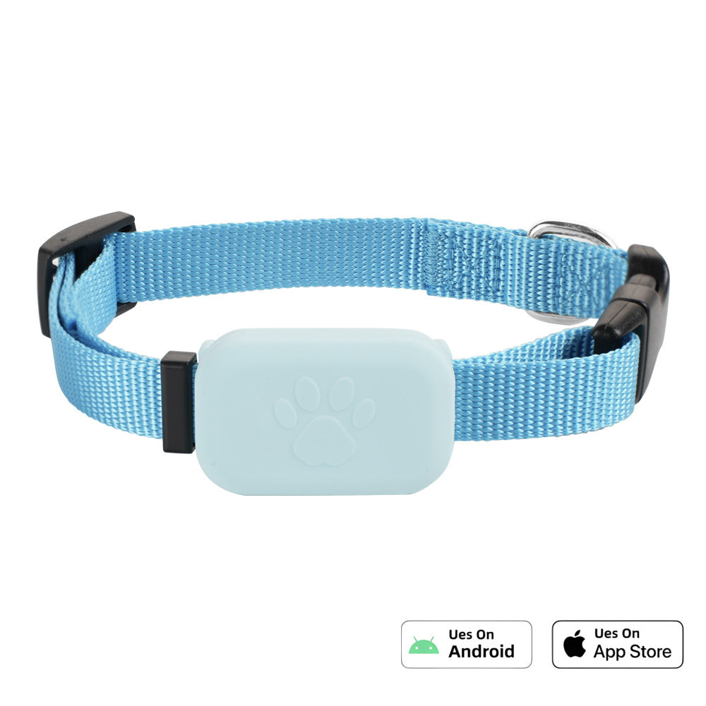 KFX-3432125 Smart Silicone Pet Collar Locator with App Connection and Long Battery Life
