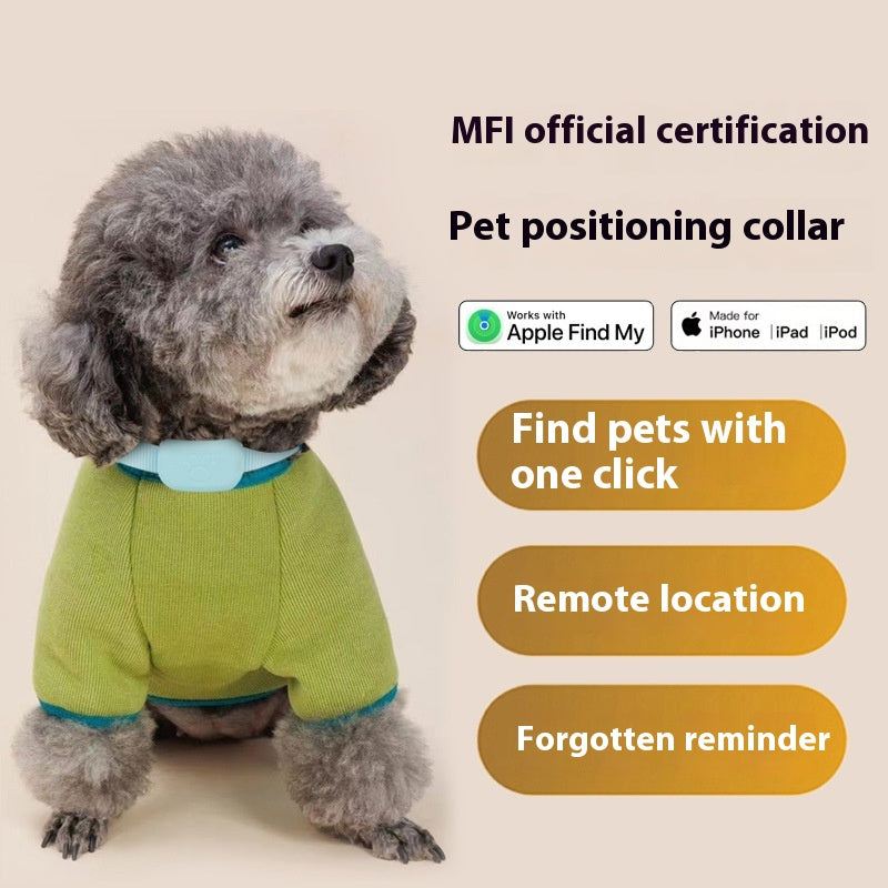 KFX-3432125 Smart Silicone Pet Collar Locator with App Connection and Long Battery Life