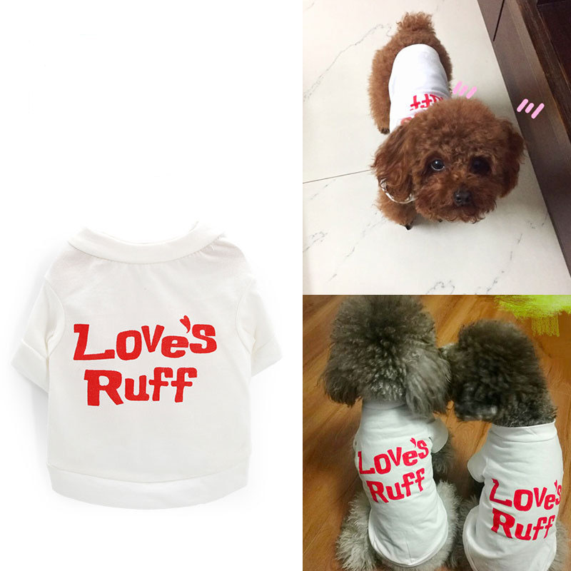 KFX-3434301 Casual Cotton T-Shirt for Pets - Comfortable Leisure Wear