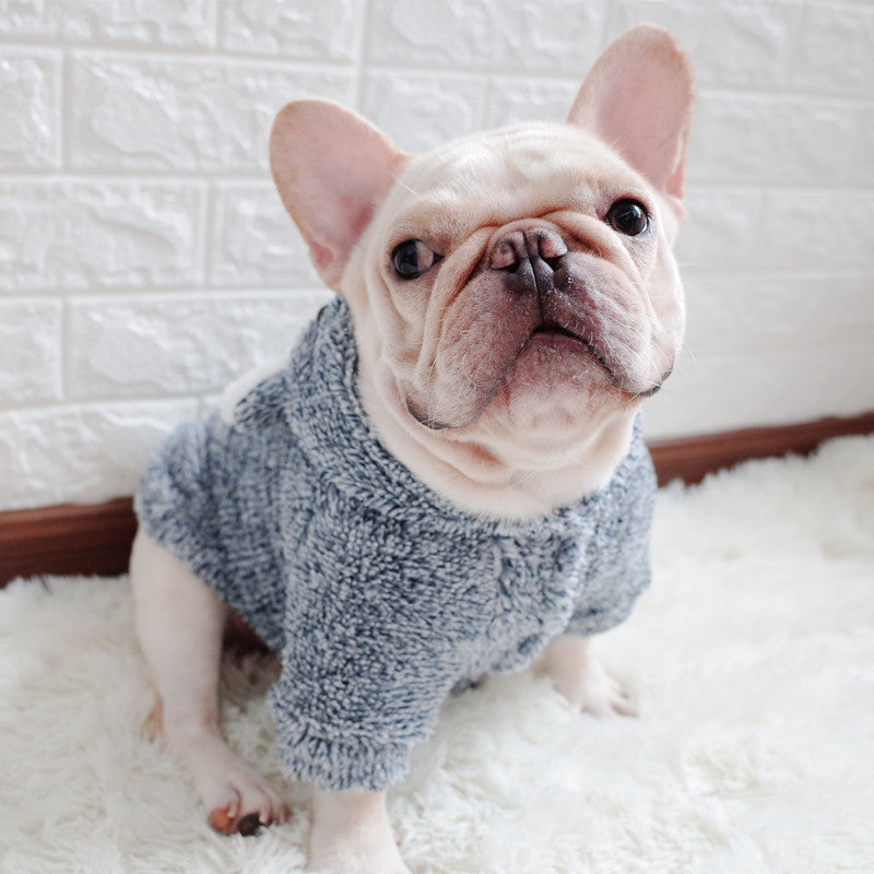 KFX-3434557 Cozy Coral Fleece Dog Clothes for Warmth and Comfort