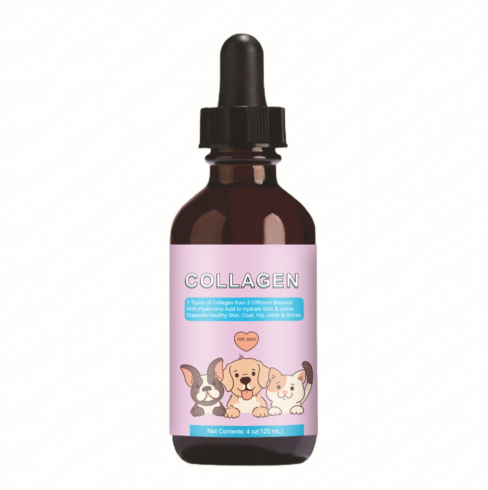 KFX-3435965 Universal Pet Collagen Drops - 120 ML for Joint Health and Mobility Support