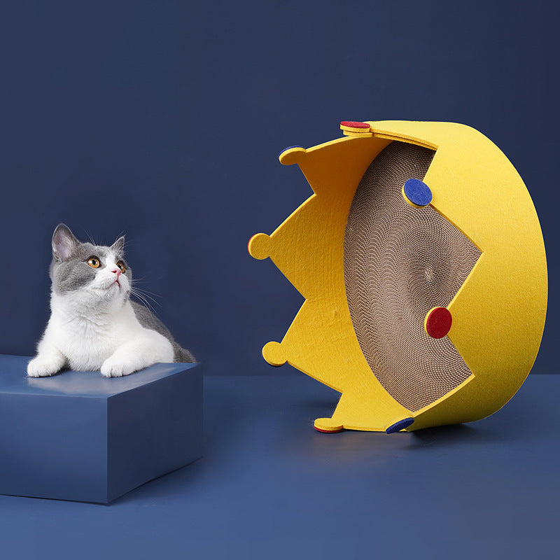 KFX-3436093 Felt Corrugated Paper Cat Nest for Claw Grinding, Climbing, Playing, and Resting