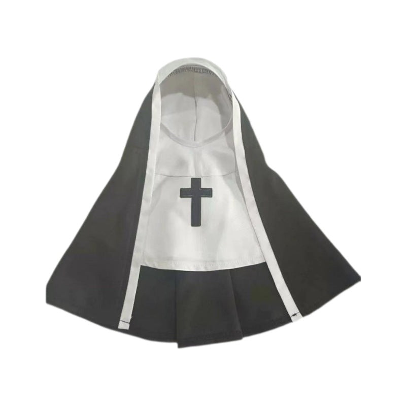 KFX-3437373 Nun Dog Costume for Small to Medium Dogs - Halloween Cloak Outfit for Pets