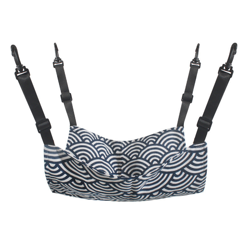 KFX-3437501 Cozy Adjustable Hammock Bed for Cats - Durable Indoor Pet Hanging Seat with Plush Winter Option