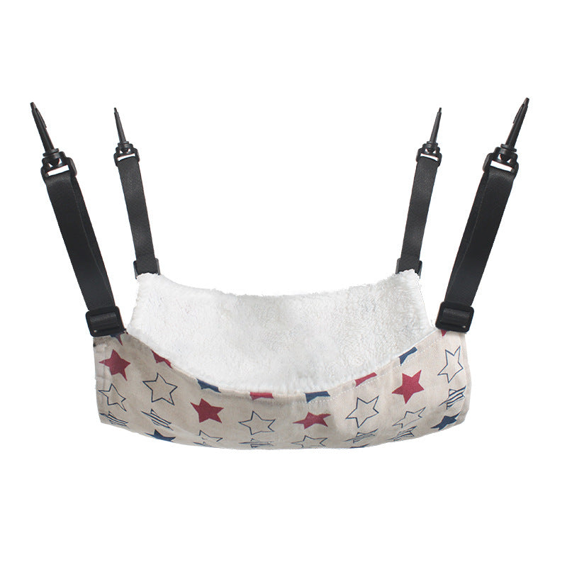 KFX-3437501 Cozy Adjustable Hammock Bed for Cats - Durable Indoor Pet Hanging Seat with Plush Winter Option