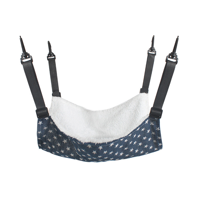 KFX-3437501 Cozy Adjustable Hammock Bed for Cats - Durable Indoor Pet Hanging Seat with Plush Winter Option