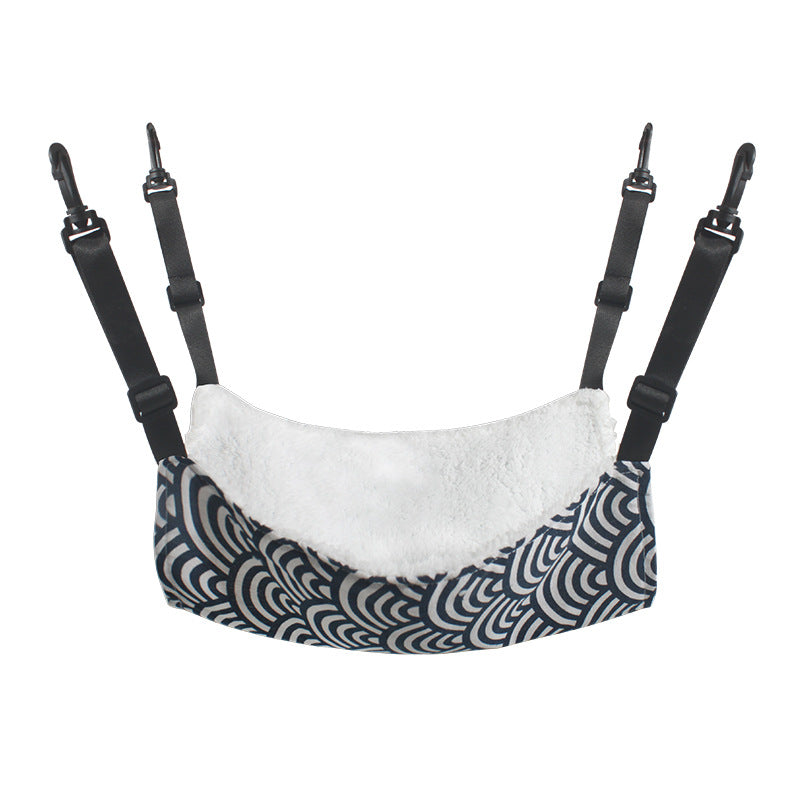 KFX-3437501 Cozy Adjustable Hammock Bed for Cats - Durable Indoor Pet Hanging Seat with Plush Winter Option