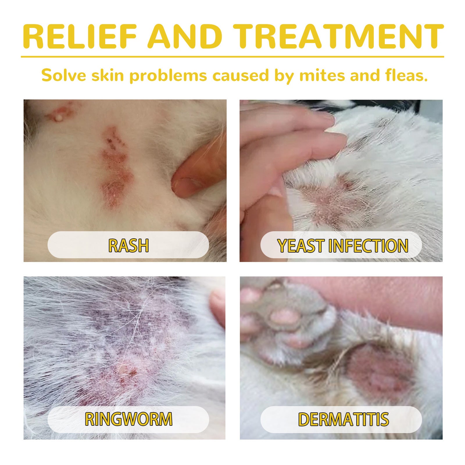 KFX-3438525 Flea and Tick Treatment for Dogs - External Skin Care Drops with Herbal Extracts