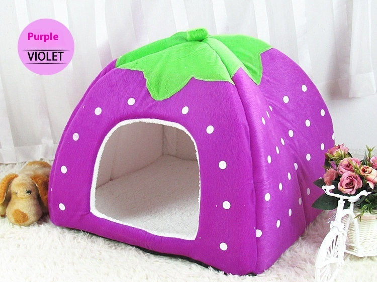 KFX-3439933 Cozy Cotton Pet House with Sturdy Low Foot Railing for Comfort and Stability