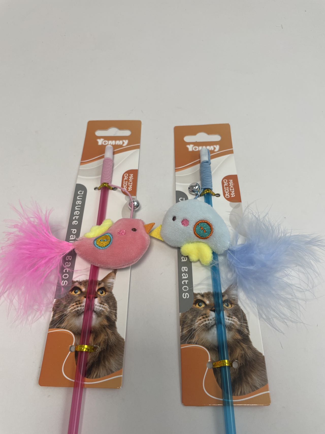 KFX-3440701 Whimsical Cat Toy on a Stick for Interactive Playtime