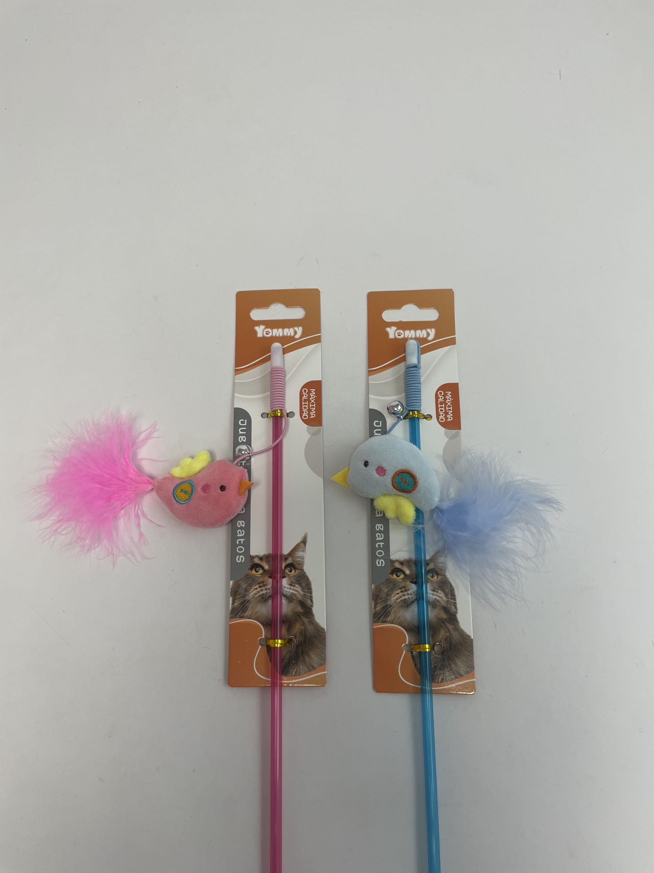 KFX-3440701 Whimsical Cat Toy on a Stick for Interactive Playtime