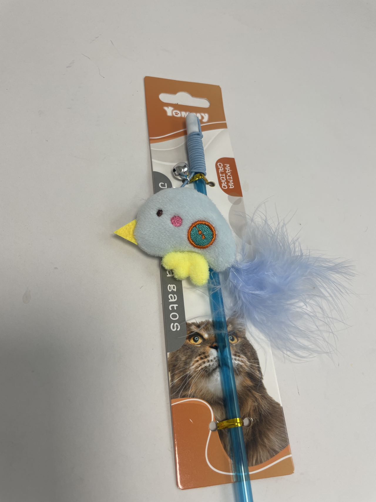 KFX-3440701 Whimsical Cat Toy on a Stick for Interactive Playtime