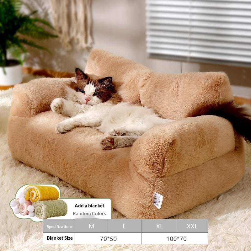 KFX-3445693 All-Season Removable and Washable Pet Bed with Enhanced Warmth Options for Small to Extra Large Pets