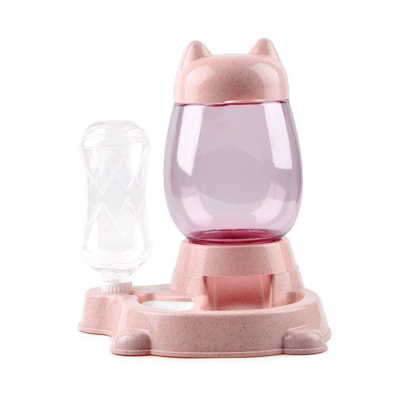 KFX-3447485 Automatic Pet Feeder and Water Dispenser, 800ml Food Bowl, Compact Design, Non-toxic PP Resin