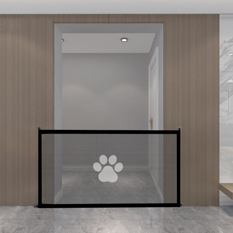 KFX-3448893 Portable Folding Dog Barrier - Punch-Free Isolation Net Fence for Pet Safety