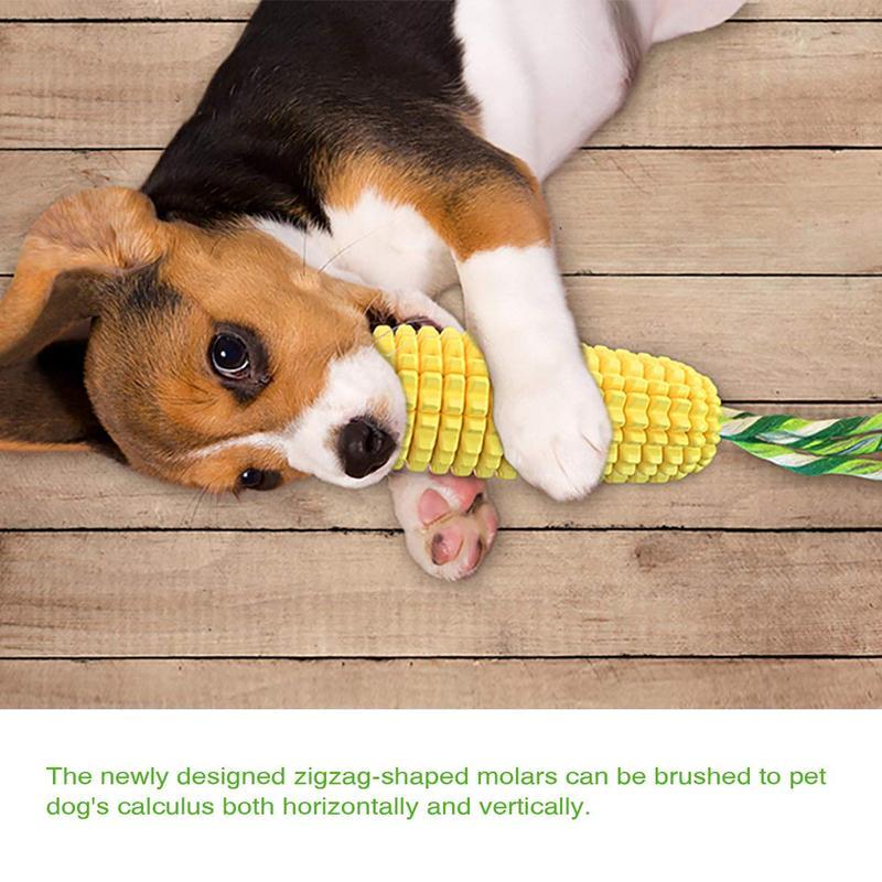 KFX-3450045 Durable Squeaky Corn Stick Dog Chew Toy for Small to Large Breeds