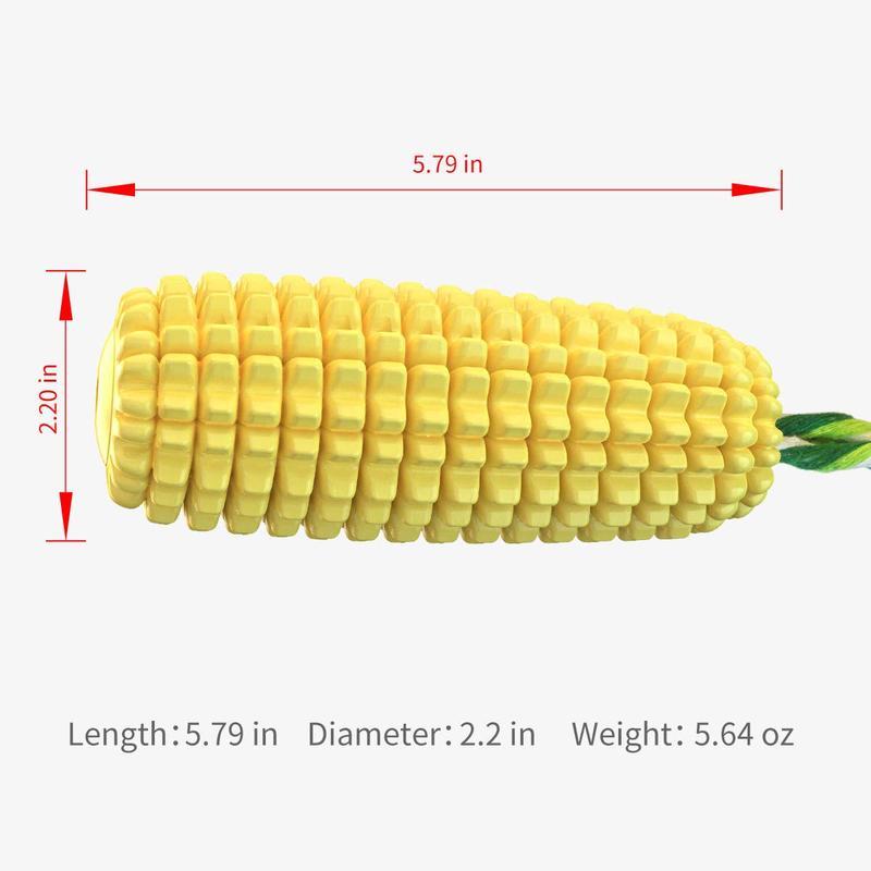 KFX-3450045 Durable Squeaky Corn Stick Dog Chew Toy for Small to Large Breeds