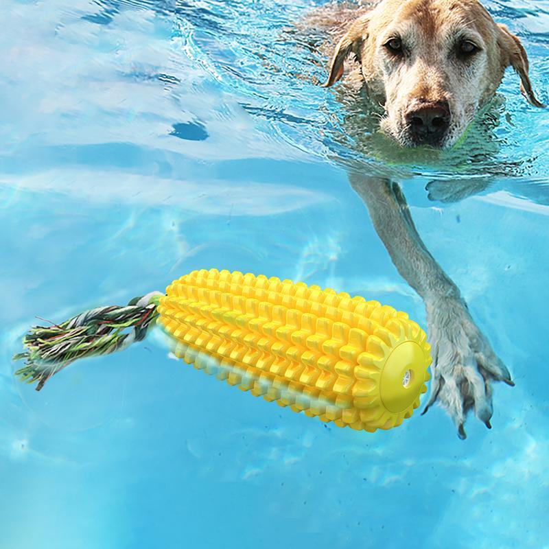 KFX-3450045 Durable Squeaky Corn Stick Dog Chew Toy for Small to Large Breeds
