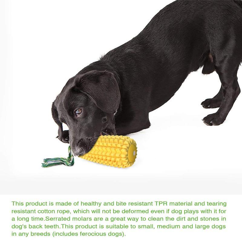 KFX-3450045 Durable Squeaky Corn Stick Dog Chew Toy for Small to Large Breeds