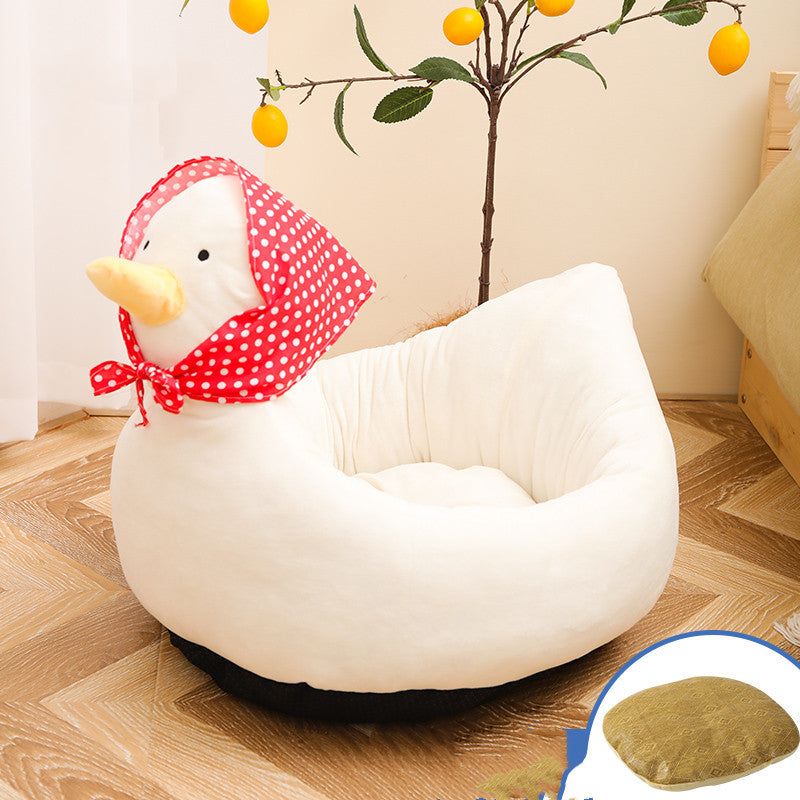 KFX-3457213 Cozy Cat Nest Filled with High Resilience Cloud Cotton in Soft Plush Fabrics