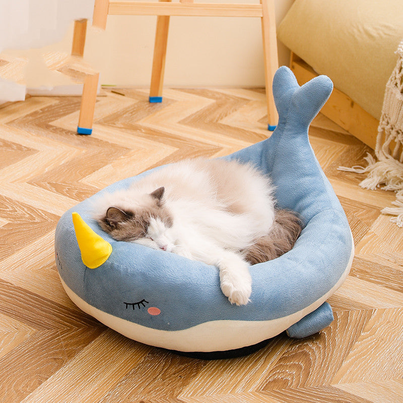 KFX-3457213 Cozy Cat Nest Filled with High Resilience Cloud Cotton in Soft Plush Fabrics