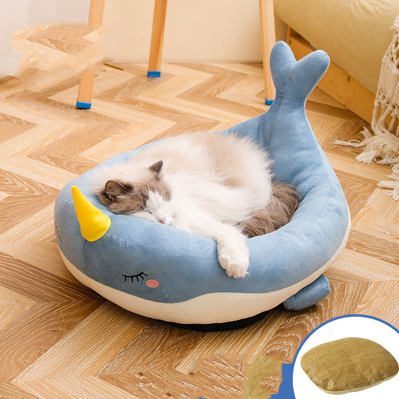 KFX-3457213 Cozy Cat Nest Filled with High Resilience Cloud Cotton in Soft Plush Fabrics