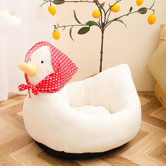 KFX-3457213 Cozy Cat Nest Filled with High Resilience Cloud Cotton in Soft Plush Fabrics