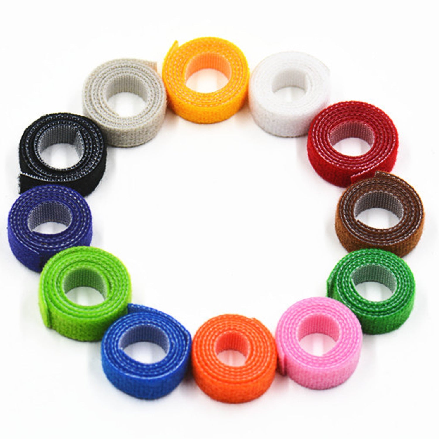 KFX-3459133 Adjustable Rainbow Velcro Identification Collar for Kittens and Puppies, Soft Nylon, Perfect for Newborn Pets