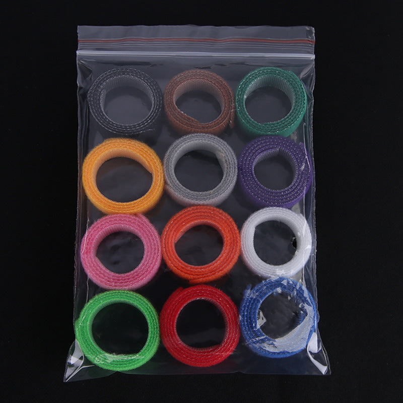 KFX-3459133 Adjustable Rainbow Velcro Identification Collar for Kittens and Puppies, Soft Nylon, Perfect for Newborn Pets