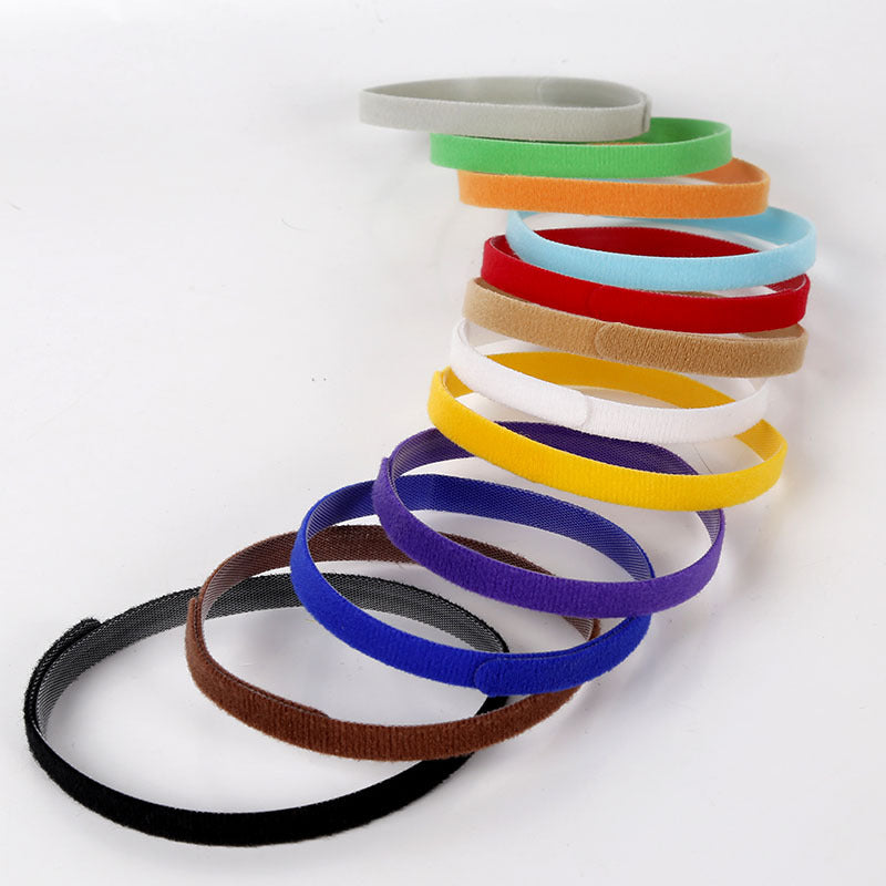 KFX-3459133 Adjustable Rainbow Velcro Identification Collar for Kittens and Puppies, Soft Nylon, Perfect for Newborn Pets