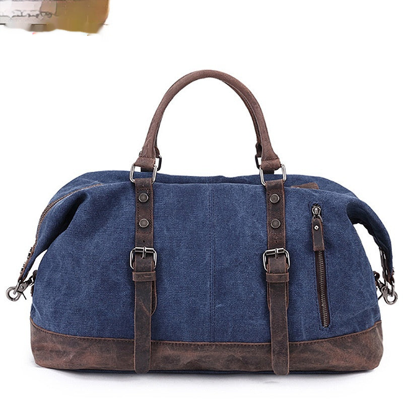 KFX-3459389 Large Capacity Canvas Casual Travel Messenger Bag in Various Colors