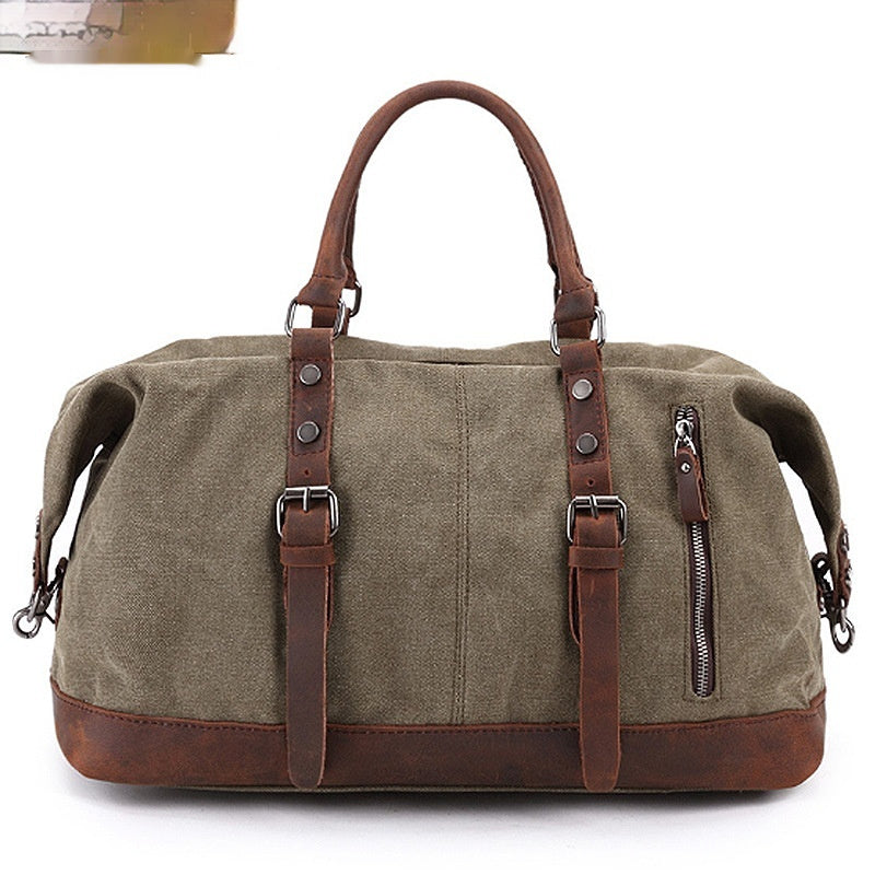 KFX-3459389 Large Capacity Canvas Casual Travel Messenger Bag in Various Colors