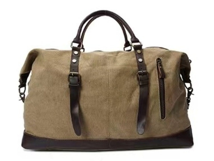 KFX-3459389 Large Capacity Canvas Casual Travel Messenger Bag in Various Colors