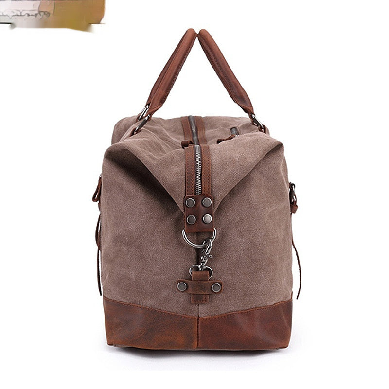 KFX-3459389 Large Capacity Canvas Casual Travel Messenger Bag in Various Colors