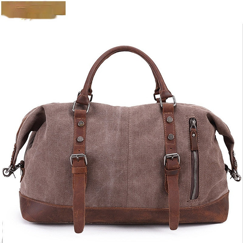 KFX-3459389 Large Capacity Canvas Casual Travel Messenger Bag in Various Colors