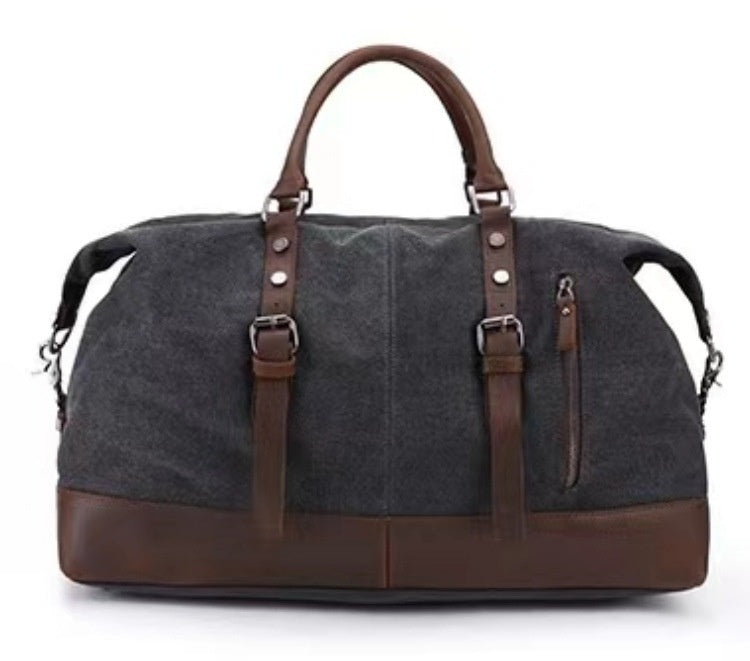 KFX-3459389 Large Capacity Canvas Casual Travel Messenger Bag in Various Colors