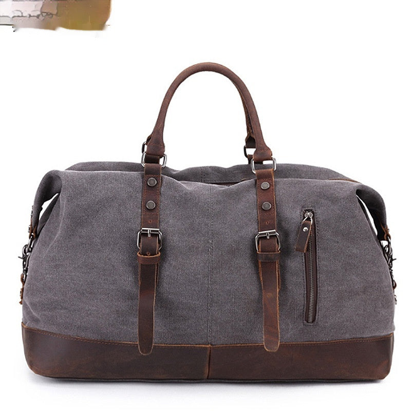 KFX-3459389 Large Capacity Canvas Casual Travel Messenger Bag in Various Colors