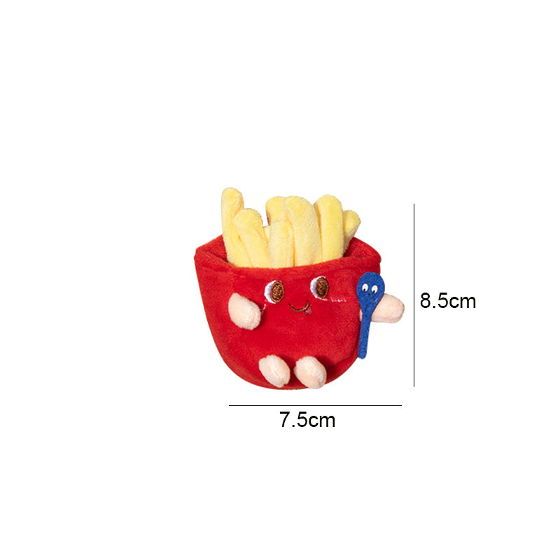 KFX-3460413 Chew-Friendly Cat Mint Hamburger & Chicken Leg Teething Toy for Kittens