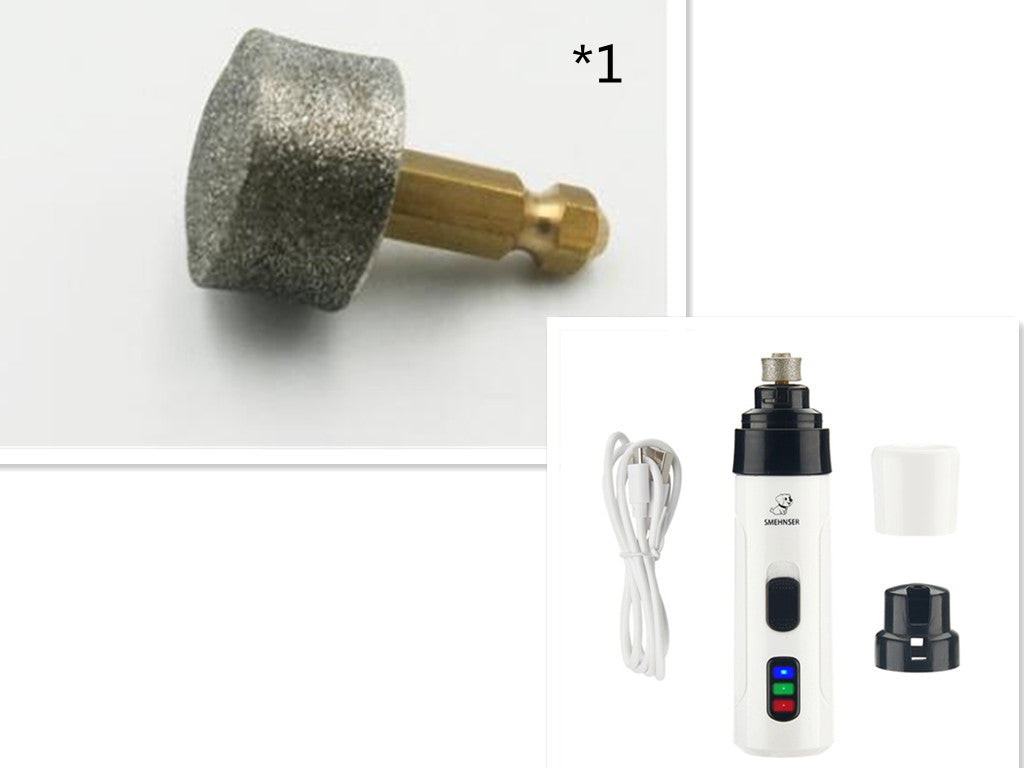 KFX-3460925 Electric Pet Nail Polisher with Ultra-Quiet Motor and USB Charging for Safe and Easy Grooming