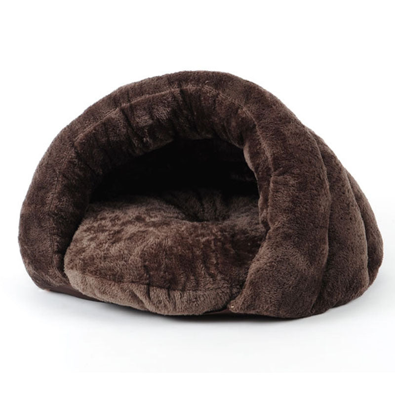 KFX-3462973 Removable and Washable Pet Nest for Cats and Dogs in Light Gray and Brown